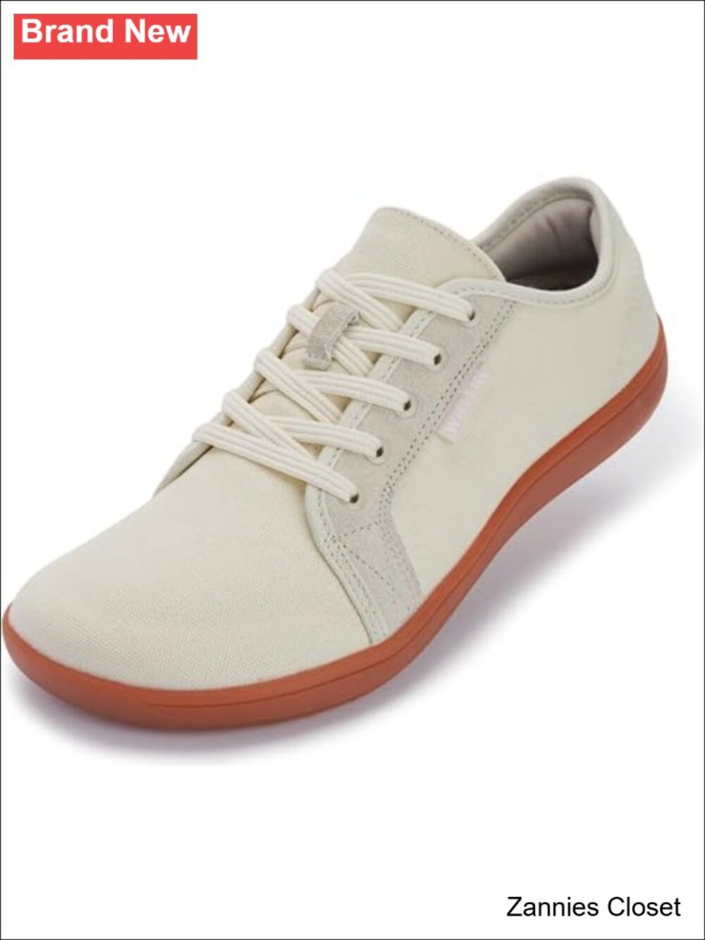 ✨WHITIN Women's Canvas Barefoot Sneakers Wide Toe Box Zero Drop Minimalist